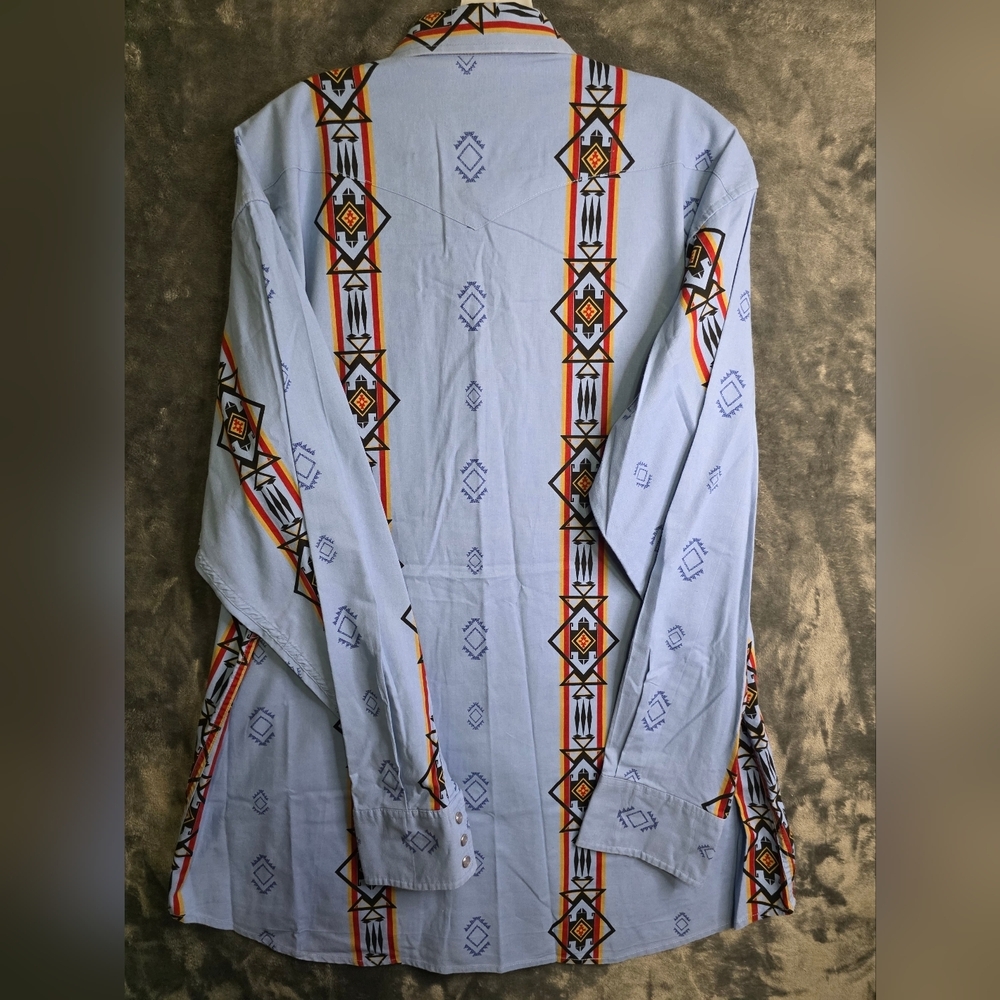 Vintage Panhandle Slim Western Cowboy Rodeo Parade Shirt Jewel Pearl Snaps SZ L - Picture 5 of 7